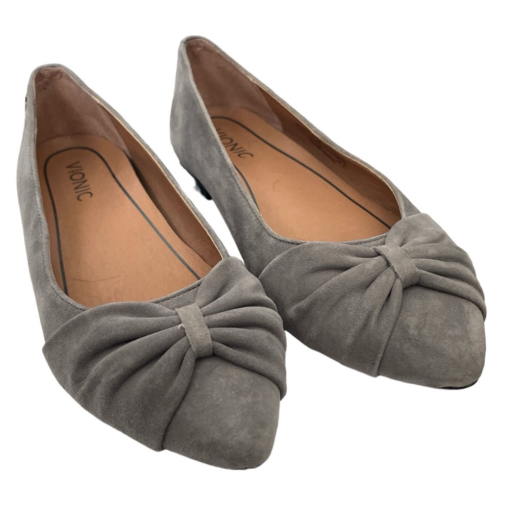 Nwot Vionic Bow Suede Flats